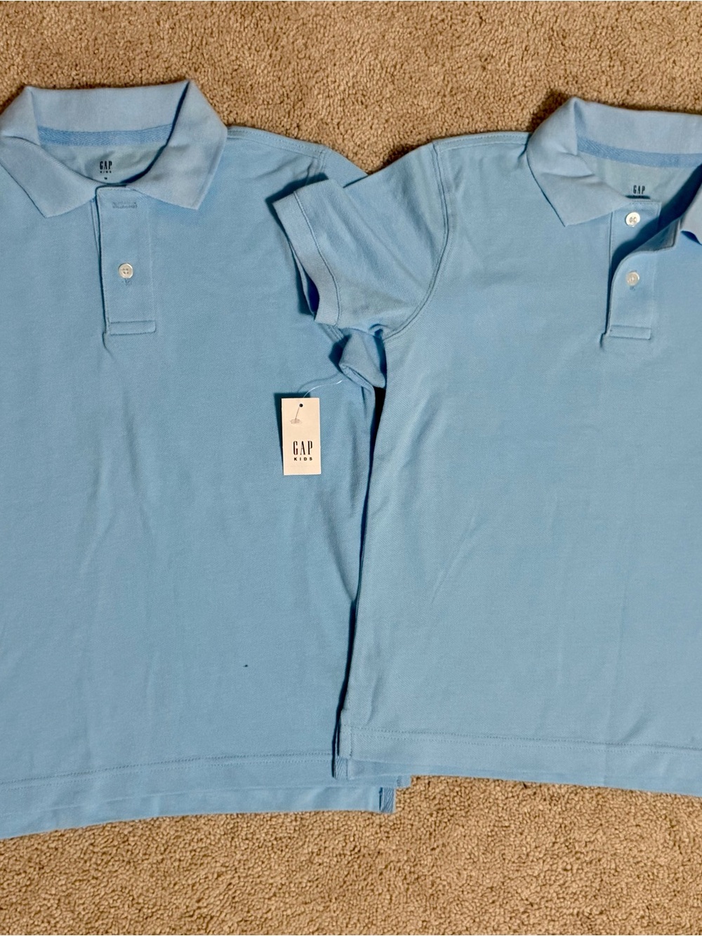 GAP Sky Blue boy’s Polo Pair